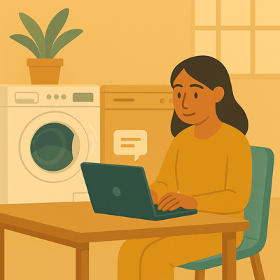Async example with appliances running in background